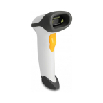 USB Barcode Scanner 1D mit Anschlusskabel und Halterung - Laser - hellgrau
