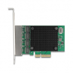 PCI Express x4 Netzwerkkarte 2,5 Gigabit LAN 4 x RJ45 RTL8125 21151162