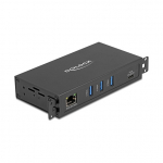 3 Port USB 5 Gbps Hub + RJ45 Gigabit LAN PoE++ Port mit USB Type-C&trade; Host-Anschluss im Metallgeh&auml;use und 1,5 kV Isolation