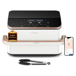 Cosori Hei&szlig;luftfritteuse Dual Blaze Twinfry CAF-TF101S-WEUR (wei, 2.800 Watt, Korb 10 Liter / 2x 5 Liter)