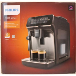 Renew. Philips Coffee Maker | EP3329/70 Series 3300 | Pump pressure 15 bar | Built-in milk frother | Fully Automatic | 1500 W | Black | DAMAGED PACKAGING