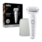 Braun Epilator | Silk-&eacute;pil 9 SES9-000 | Operating time (max) 50 min | Number of power levels 2 | Wet & Dry | White/Silver
