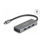 USB-C HUB 4Port DeLOCK 4xUSB3.2 Grey