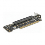 PCI Express 4.0 x16 Riser Karte mit 2 x M.2 Key M NVMe Slot &ndash; Bifurcation