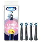 Oral-B iO Aufsteckb&uuml;rsten Sanfte Reinigung BLACK 4er