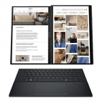 Asus | Zenbook Duo UX8406CA-QL287W | Inkwell Gray | 14 " | OLED | Touchscreen | FHD | 1920 x 1200 pixels | Intel Core Ultra 7 | 255H | 16 GB | LPDDR5X | Solid-state drive capacity 1000 GB | Intel Arc Graphics | Windows 11 Home | 802.11be | Bluetooth