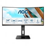 86,4cm/34'' (3440x1440) AOC Pro-Line CU34P2A 21:9 1ms USB 2xHDMI DisplayPort VESA Speaker 2K UHD Black