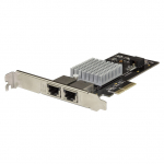 STARTECH.COM Dual Port 10G PCIe Network Adapter Card - Intel-X550AT 10GBASE-T & NBASE-T PCI Express Network Interface Adapter