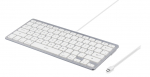DELTACO TB-126-C Keyboard - USB-C - Nordic - White