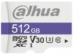DAHUA MICROSDXC WITH ADAPTER - 512GB - for IP Cameras 85/80MB/s