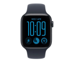 Apple Smartwatch Watch SE 3 GPS, 40mm Midnight Aluminium Case, Navy Sport Band - S/M