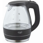 Adler | Kettle | AD 1224 | Standard | 2000 W | 1.5 L | Glass | 360&deg; rotational base | Black