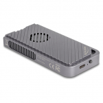 USB 40 Gbps Geh&auml;use f&uuml;r 1 x M.2 NVMe SSD im Gaming Style mit LED und L&uuml;fter - werkzeugfrei