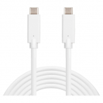 Sandberg USB-C (ST-ST) 2m Anschlusskabel Wei&szlig;