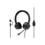 PORT CONNECT | USB Comfortable Stereo Office Microphone Headset | Built-in microphone | Wired | Black 901605