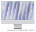 Apple iMac 24 inch: M4 10/10, 16GB, 256GB SSD - Silver Nano