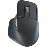 Logitech Master Series MX Master 3S - Bluetooth Edition - mouse - ergonomic - right-handed - optical - 7 buttons - wireless - Bluetooth - graphite