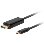 Lanberg - USB / DisplayPort adapter - USB-C (M) to DisplayPort (M) - 1 m - 4K(3840 x 2160) support - black