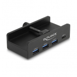 Externer USB 5 Gbps 4 Port Hub 3 x USB Typ-A und 1 x USB Type-C&trade; mit Feststellschraube