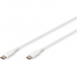 DIGITUS USB 2.0 Kabel Typ C -C Silikon St/St 0,5m wei&szlig;