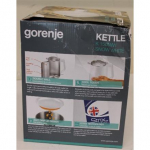 SALE OUT. GoGorenje K15DWW Kettle, Electric, Capacity 1.5 L, Power 2200 W, Plastic, White | Kettle | K15DWW | Electric | 2200 W | 1.5 L | Plastic + metal | 360&deg; rotational base | White | DAMAGED PACKAGING | Gorenje Kettle | K15DWW | Electric | 2200 W |