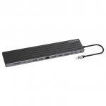 CONCEPTRONIC 14-1 Dock USB-C->2xHDMI/DP/2xUSB-C/+ 18cm sw