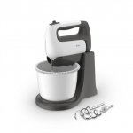 TEFAL | HT464138 Prep'Mix+ | Hand Mixer | 500 W | Number of speeds 5 | Turbo mode | White/Grey