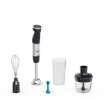 TEFAL | HB67E830 Quickchef+ | Hand Blender | 1000 W | Hand Blender | Number of speeds 20 | Turbo mode | Ice crushing | Black/Stainless Steel