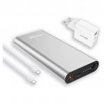 RealPower Powerbank PB-20000PD Pro Set silber 20.000mAh