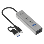 D I-TEC Universal Charging Metal HUB 2x USB-C 3.2 Gen.1 + 2x USB-A 3.2 Gen.1 1x USB-C PD 85W