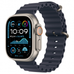 APPLE Watch Ultra 2 GPS + Cellular 49mm Natural Titanium Case with Navy Ocean Band