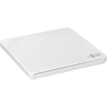 H.L Data Storage | Ultra Slim Portable DVD-Writer | GP60NW60 | Interface USB 2.0 | DVD&plusmn;R/RW | CD read speed 24 x | CD write speed 24 x | White | Desktop/Notebook