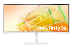 Samsung Monitor 34 inches ViewFinity S65CT VA 3440x1440 UWQHD 21:9 1xHDMI 1xDP 2xTB 4.0(90W/15W) 3xUSB 3.0 LAN 5ms 100Hz HAS speakers curved white 2Yd2d
