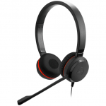JABRA Evolve 20 SE, Stereo UC, USB C/A adapter, Leather