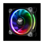 140mm Thermaltake Riing Plus 14 LED RGB Radiator Fan TT Premium Black 3 Pack