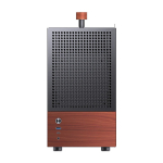 Jonsbo T6 PC Geh&auml;use, Mini-Tower, Mini-ITX, Tempered Glass, Holz - schwarz