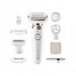 Braun Epilator | SES9-360 Silk &eacute;pil 9 Flex 3D | Operating time (max) 50 min | Number of power levels 1 | Wet & Dry | White/Rose