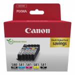 Canon Tinte PGI-580/CLI-581 2078C007 5er Multipack BK/C/M/Y/PGBK