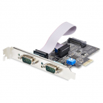 STARTECH.COM 2-Port Serielle PCIe Karte PCI Express zu RS232/RS422/RS485 DB9 Serielle Karte 16C1050 UART ESD Schutz Windows/Linux