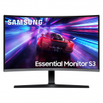 68,0cm/27" (1920x1080) Samsung Essential S3 S39GD S27D396GAU 16:9 FHD VA Curved 4ms 100Hz D-Sub HDMI VESA Speaker Black