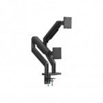 Digitus Desk Mount | Height, tilt, rotation, depth, pivot | Dual Monitor Mount | 2x 45 " | Maximum weight (capacity) 2x 20 kg | Black DA-90474