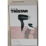 Renew. Tristar HD-2460 | Tristar Travel Hair Dryer | HD-2460 | 1200 W | Number of temperature settings 2 | Black | DAMAGED PACKAGING | Warranty 24 month(s)