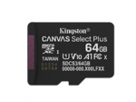 Kingston microSD memory card 64GB Canvas Select+ G3 100MB/s