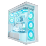 Arctic Xtender (White) transparent window with GPU vertical mount