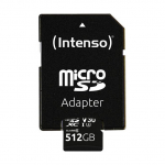 CARD Intenso UHS-I Professional 512 GB microSDXC (schwarz, UHS-I U3, Class 10)