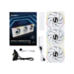 120mm Lian Li UNI FAN TL120 LCD Wireless White 3-Pack