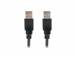 Lanberg Kabel USB -A M/M 2.0 1.8m czarny