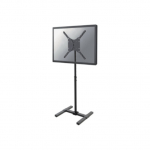 Neomounts Floor stand | NS-FS100BLACK | Height adjustment, Tilt, Rotate | 10-55 " | Maximum weight (capacity) 20 kg | Black NS-FS100BLACK
