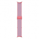 Google Pixel Watch 3 (45mm). Woven Band. Peony