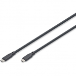 DIGITUS USB 4.0 Kabel Typ C -C Silikon St/St 1m schwarz